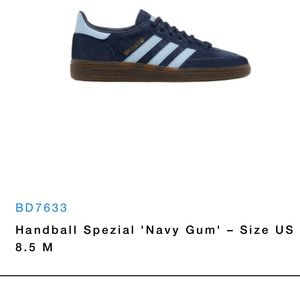 Brand new with tags Addidas Spezial navy gums new with box!